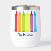 Cute Crayon Elementary School Teacher Personaliste (Voorkant)