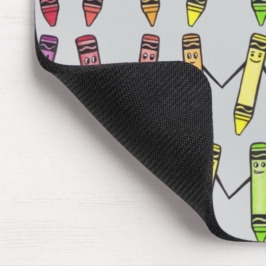 Cute Crayon Pals Mousepad Muismat (Hoek)