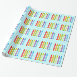 Cute Crayon Wrapping Paper Cadeaupapier
