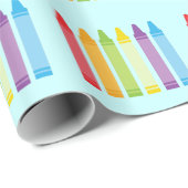 Cute Crayon Wrapping Paper Cadeaupapier (Rol Hoek)