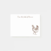 Cute Crazy Chicken Lady Boerderij Farmer Rooster Post-it® Notes (Voorkant)