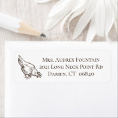 Cute Crazy Chicken Lady Boerderij Rooster Farmer Etiket (Insitu)