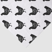 Cute Crazy Chicken Lady Chicken Silhouette Tissuepapier (Detail)