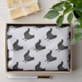 Cute Crazy Chicken Lady Chicken Silhouette Tissuepapier (Geschenk)