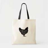 Cute Crazy Chicken Lady Tote Bag (Voorkant)
