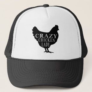 Cute Crazy Chicken Lady Trucker Pet