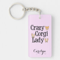 Cute Crazy Corgi Lady Pink