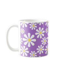 Cute Crazy Daisy Personalised Paars Yellow