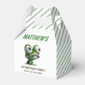 Cute Crazy Frog Farm Theme 1st Birthday Bedankdoosjes (Achterkant)