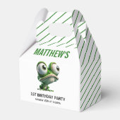 Cute Crazy Frog Farm Theme 1st Birthday Bedankdoosjes (Voorkant Zijde)