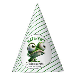 Cute Crazy Frog Farm Theme 1st Birthday Feesthoedjes