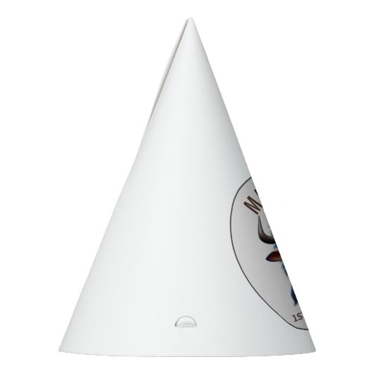 Cute Crazy Wildebeest  Farm Theme 1st Birthday Feesthoedjes (Links)