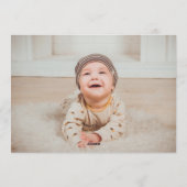 Cute Crazy wildebeest =Theme 1st Birthday photo Kaart (Achterkant)