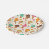 Cute Cream Cone-patroon — Papierbladen overvullen Papieren Bordje (Gekanteld)