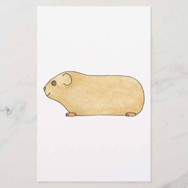 Cute Cream Guinee Pig. (Voorkant)