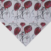 Cute & Creepy Creature Red Pink Gothic Whimsical A Tissuepapier (Detail)