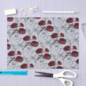 Cute & Creepy Creature Red Pink Gothic Whimsical A Tissuepapier (Craft)