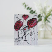 Cute Creepy Creaty Gothic Fantasy Sad Monster Art Briefkaart (Staand voorkant)