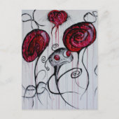 Cute Creepy Creaty Gothic Fantasy Sad Monster Art Briefkaart (Voorkant)