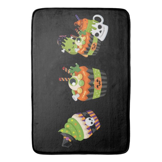 Cute & Creepy Halloween-behandelingen Badmat (Voorkant Verticaal)