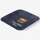 Cute & Creepy Halloween Cupcake Birthday Papieren Bordje (Gebogen)