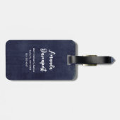 Cute & Creepy Halloween Cupcake met Big Eyeball Bagagelabel (Achterkant horizontaal)