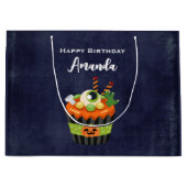 Cute & Creepy Halloween Cupcake met Big Eyeball Groot Cadeauzakje (Voorkant)