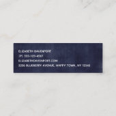 Cute & Creepy Halloween Cupcake met Big Eyeball Mini Visitekaartje (Achterkant)