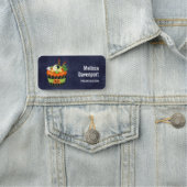 Cute & Creepy Halloween Cupcake met Big Eyeball Naamplaatje (In situ)