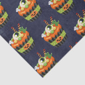 Cute & Creepy Halloween Cupcake met Big Eyeball Tissuepapier (Detail)