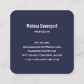 Cute & Creepy Halloween Cupcake met Big Eyeball Vierkante Visitekaartje (Achterkant)