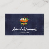 Cute & Creepy Halloween Cupcake met Big Eyeball Visitekaartje (Voorkant)