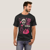 Cute Creepy Horror Make My Heart Scream Valentine’ T-shirt (Voorkant volledig)