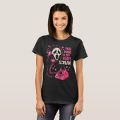 Cute Creepy Horror Make My Heart Scream Valentine’ T-shirt (Voorkant volledig)