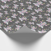 Cute & Creepy Kawaii Witchy Triple Moon Halloween Cadeaupapier (Hoek)