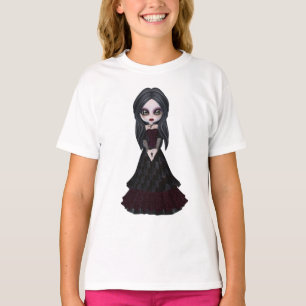 Cute & Creepy Little Gothic Girl T-shirt