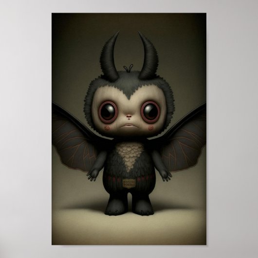 Cute & Creepy Little Mothman Boy Poster (Voorkant)