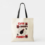 Cute Creepy Spider Ghost Funny Halloween Kinder Tote Bag (Achterkant)