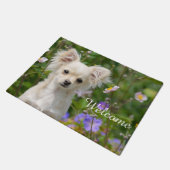 Cute crème Chihuahua Dog Puppy Pet Photo - Welkom Deurmat (Schuin)