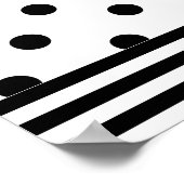 Cute Crimson Bow Birthday Poster (Hoek)