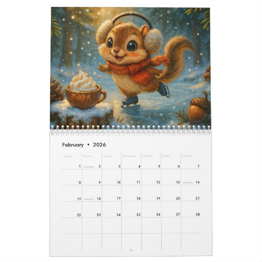 Cute Critters Calendar Kalender (Feb 2026)