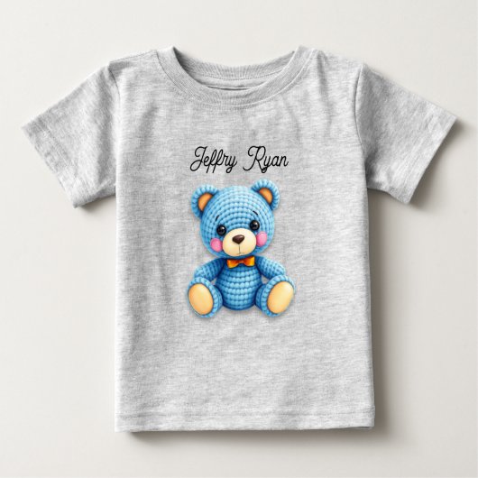 Cute Crochet Bear Personalized  (Voorkant)