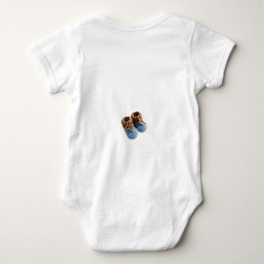 Cute Crochet Bear Personalized Romper (Achterkant)