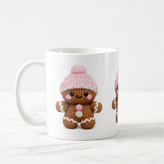 Cute Crochet Gingerbread Mug Cake Character Coffee Koffiemok