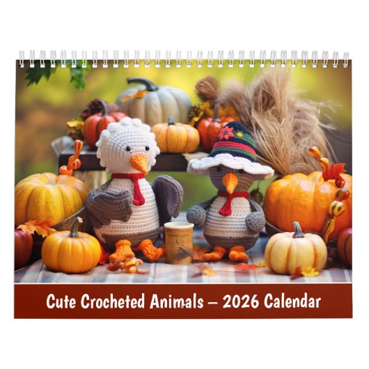 Cute Crocheted Animals – 2026 Calendar Kalender (Hoes)