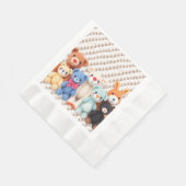 Cute Crocheted Stuffed Animals Boy's Baby Shower Servet (Hoek)