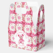 Cute Crocheted Teddy Bear Girl's Baby Shower Bedankdoosjes (Geopend)