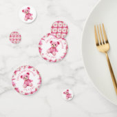 Cute Crocheted Teddy Bear Girl's Baby Shower Confetti (Groep)