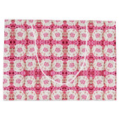 Cute Crocheted Teddy Bear Girl's Baby Shower Groot Cadeauzakje (Achterkant)