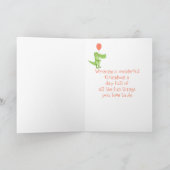 Cute Crocodile Fun Animal kleinson Kinderen van Bi Kaart (Binnen)